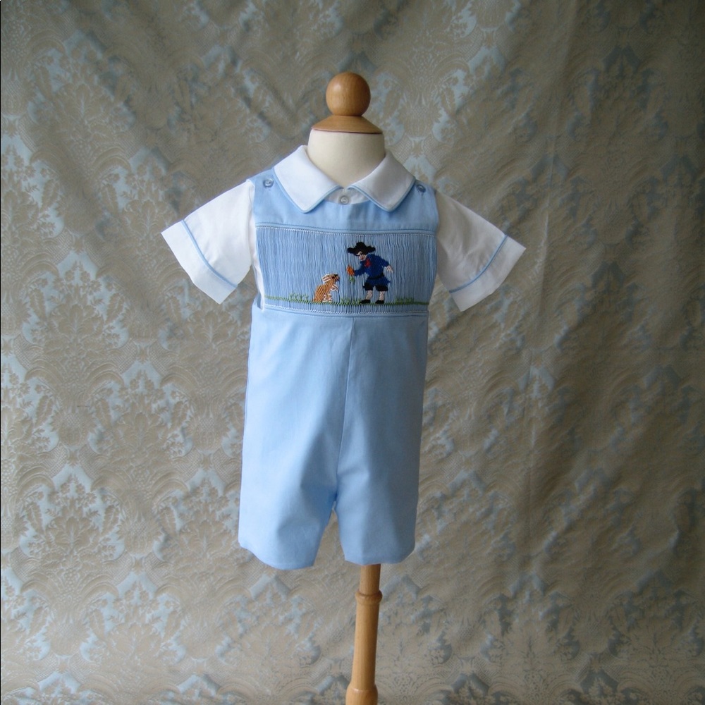 Easter and Saint Patrick’s Day Smocked Boy 2 Set